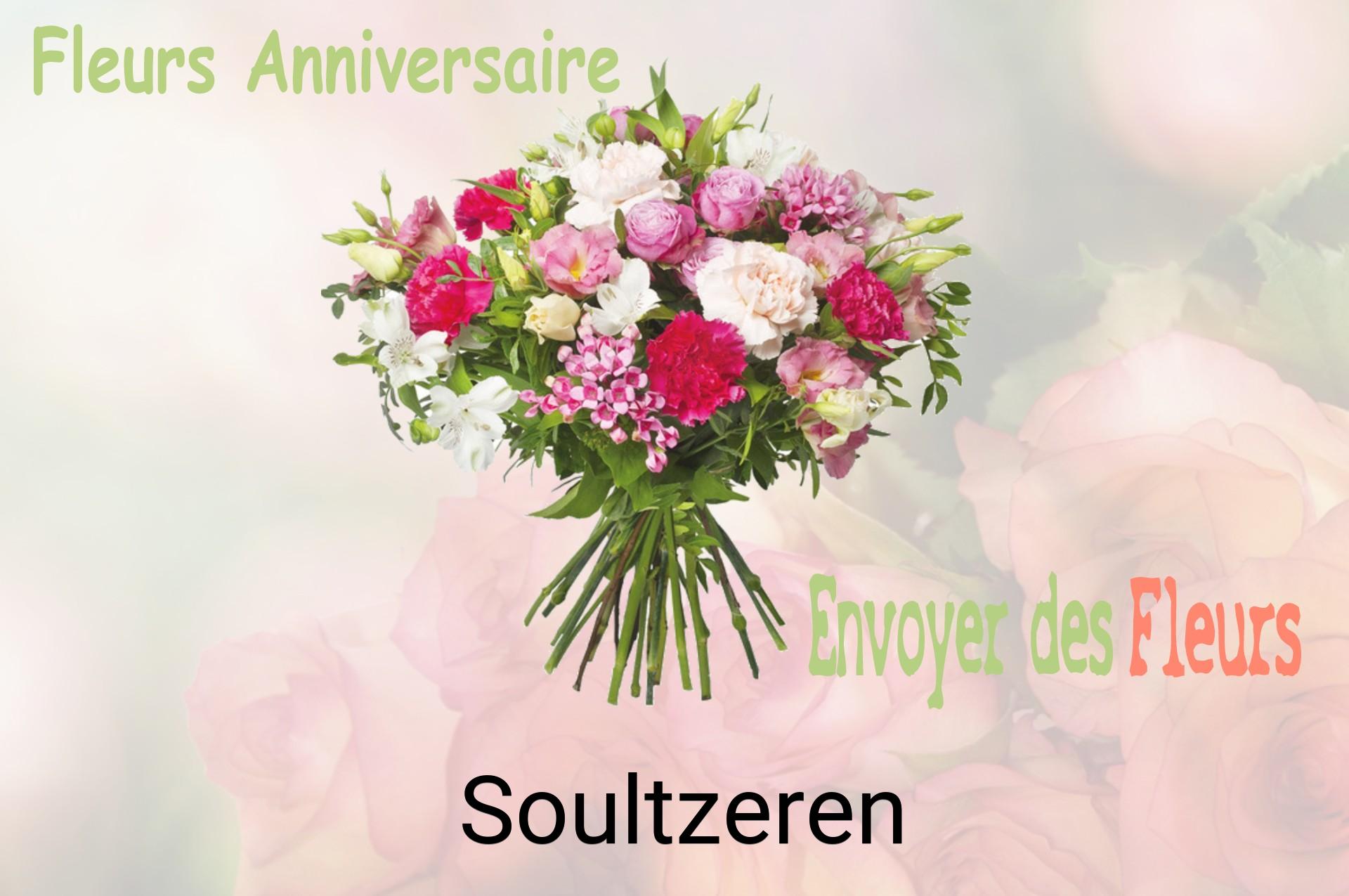 Bouquet de fleurs d’anniversaire livré à Soultzeren