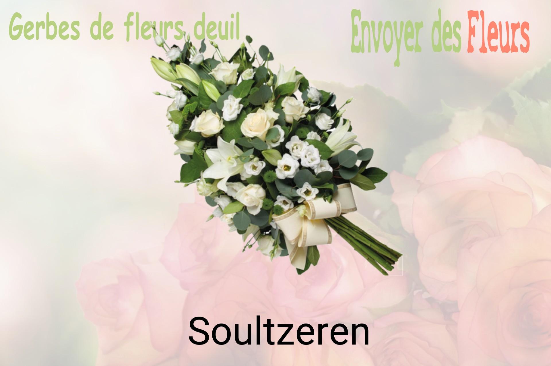 Gerbe de fleurs de deuil livrée à Soultzeren